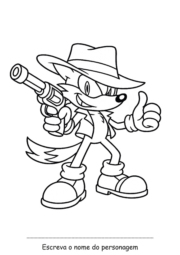Desenho para colorir do Fang the Sniper