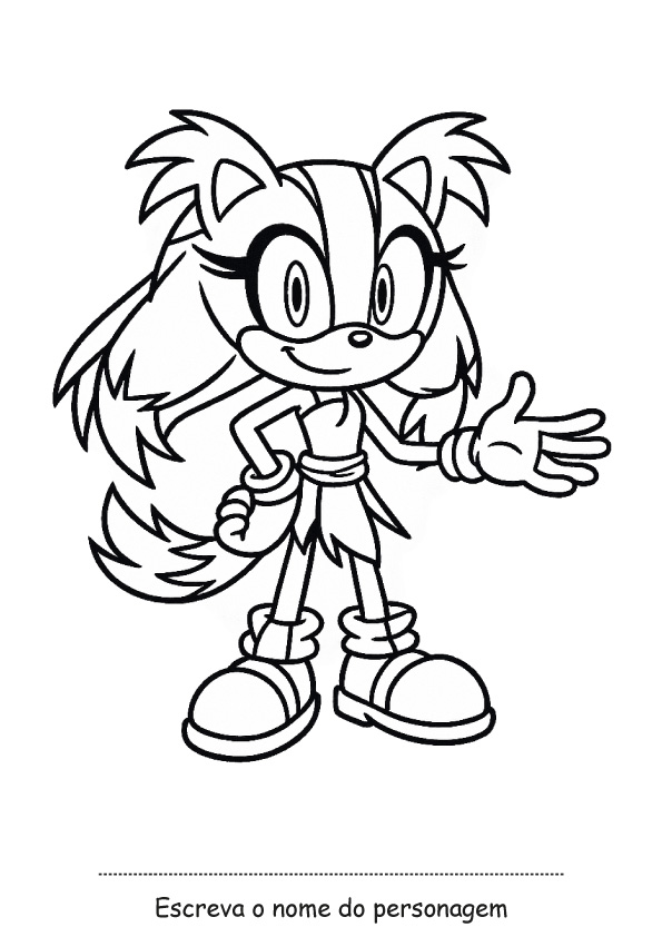 Desenho para colorir da Sticks the Badger