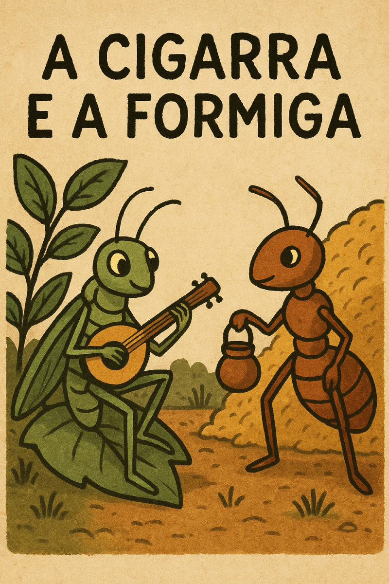 A Cigarra e a Formiga – Fábula com lição de moral para crianças ...