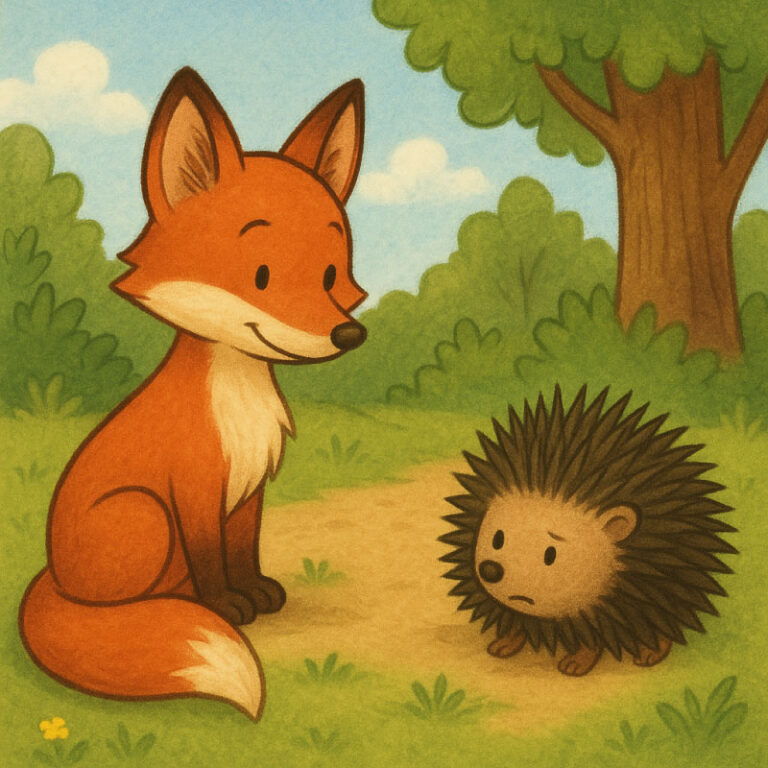 a raposa e o ouriço
