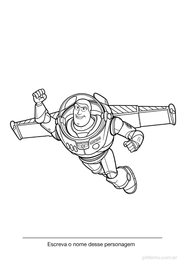 Buzz Lightyear para colorir