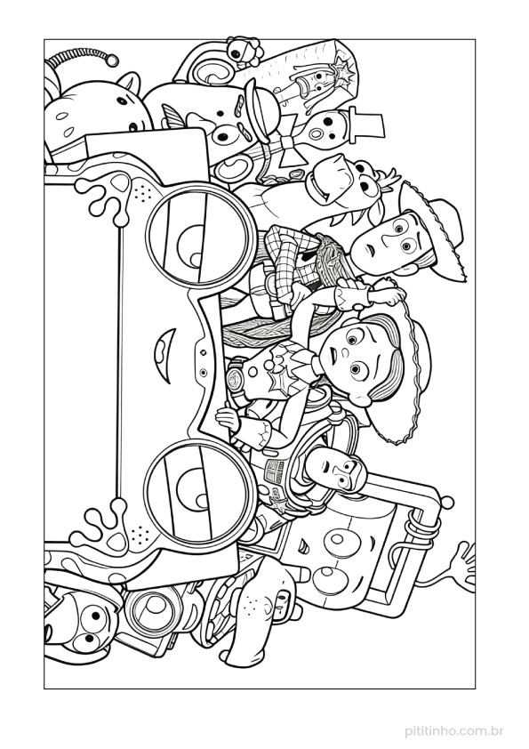 Desenho Toy Story 5 para colorir
