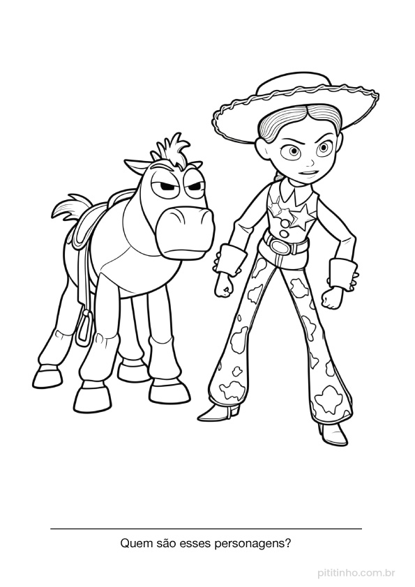 Bala no alvo e Jessie Toy Story 5