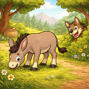 a fabula do lobo e o burro