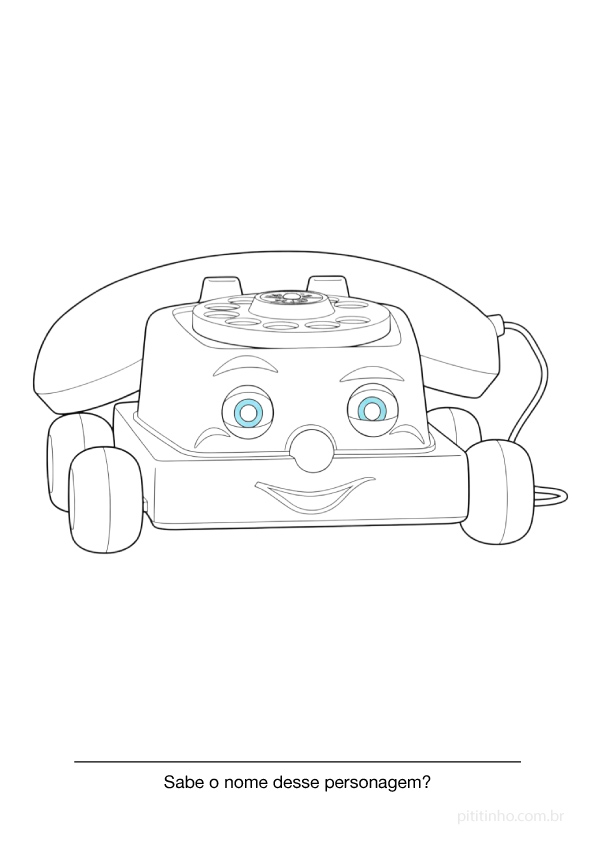 Autofone Toy Story para colorir