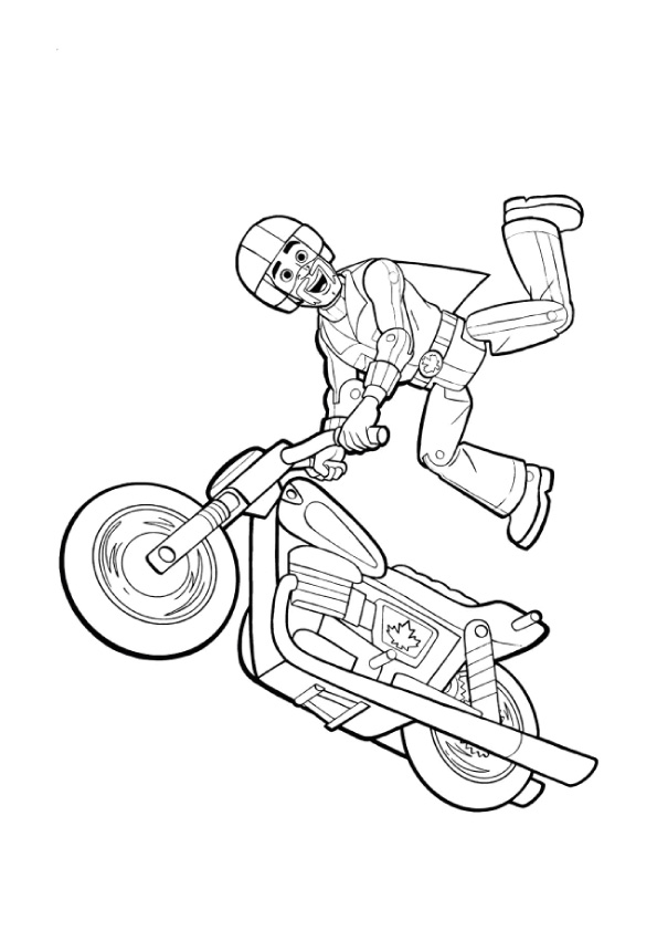 Duke Caboom Toy Story para colorir